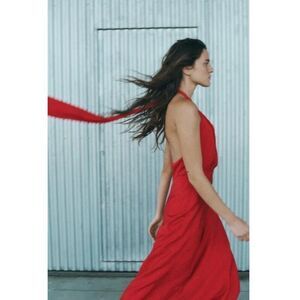 Zara | Dresses | Zara Asymmetric Poplin Dress